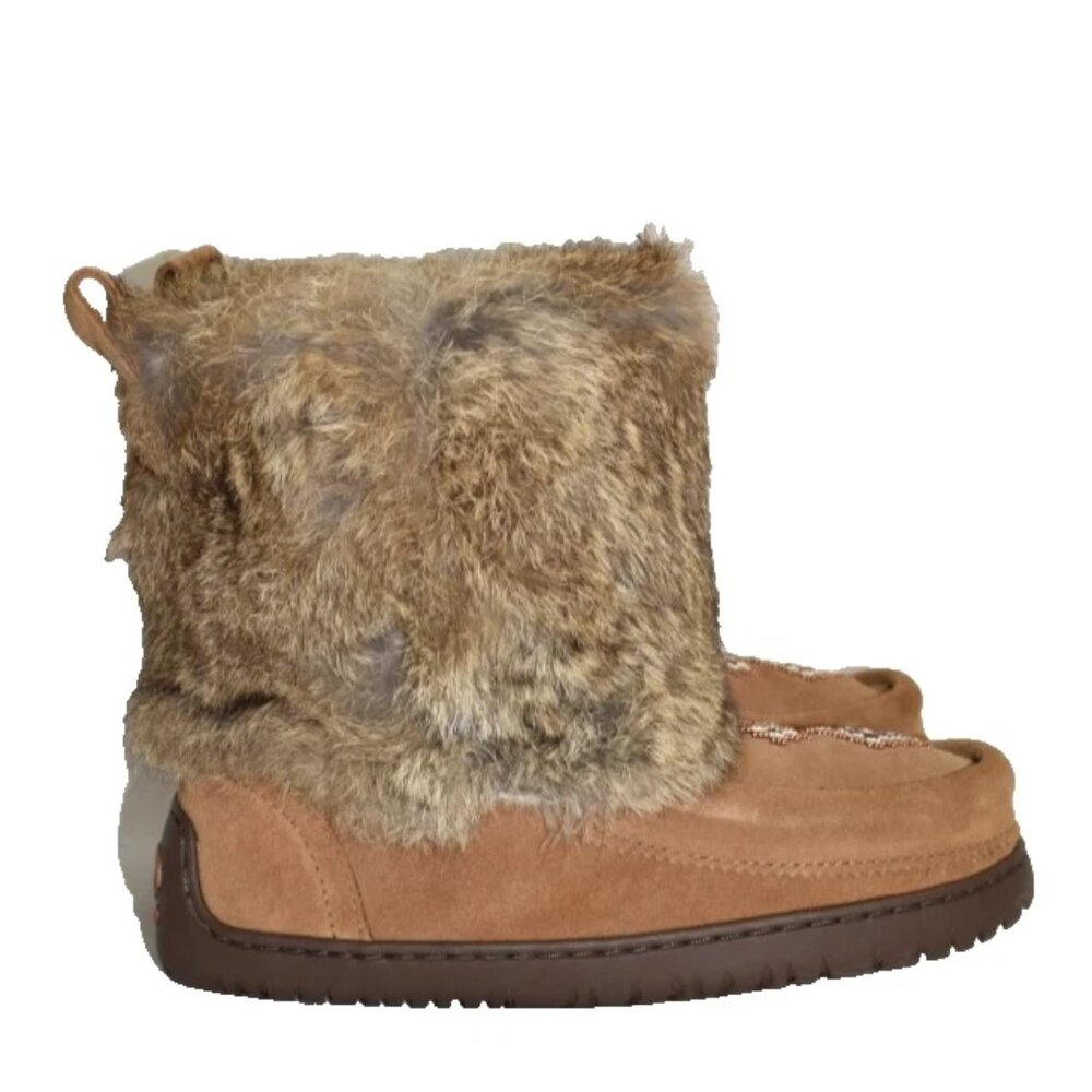 Manitobah Rabbit Fur Ankle Booties